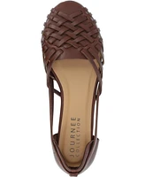 Journee Collection Women's Ekko Woven Round Toe Flats
