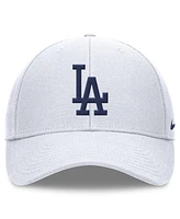 Nike Men's White Los Angeles Dodgers Evergreen Club Performance Adjustable Hat