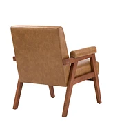 Aalto Transitional Upholstered Armchair with Tufted Design