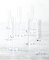 Fortessa Urbo Outdoor Clear Champagne Flute 6oz - Set of 6