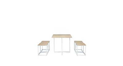 Slickblue 5 pcs Dining Table And Chairs Set Compact Space Bar
