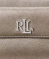 Lauren Ralph Lauren Metallic Leather Marcy Convertible Pouch