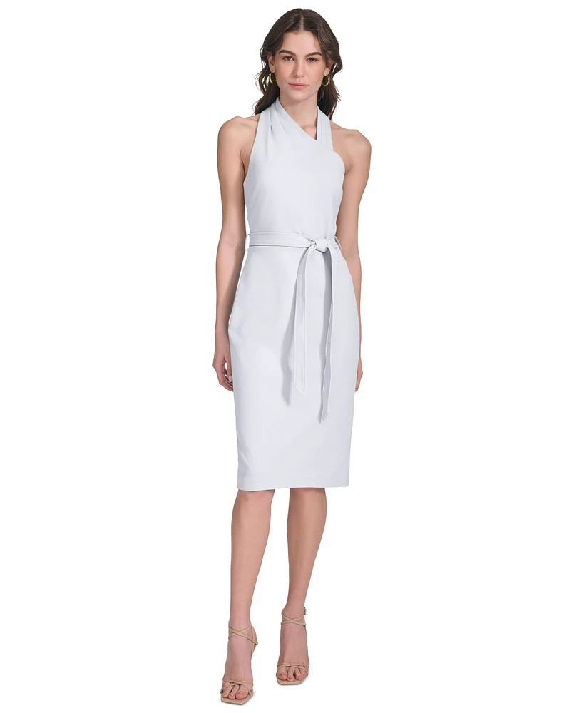 Calvin Klein Petite Belted Sheath Dress | The Shops at Willow Bend