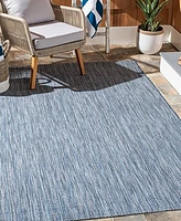 Safavieh Courtyard CY8022 Navy and Gray 9' x 12' Sisal Weave Outdoor Area Rug