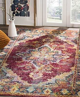 Safavieh Crystal CRS508 Ruby and Navy 3' x 5' Area Rug