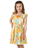 Rare Editions Little Girls Floral-Print Ruffled Dress