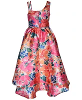 Bonnie Jean Big Girls Floral-Print Double-High-Low Dress