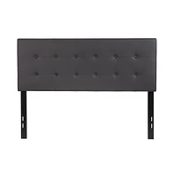 Button Tufted Full Upholstered Headboard