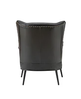 Halligan Upholstered Armchair with Nailhead Trims