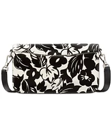 kate spade new york Dakota Tropical Foliage Patent Leather Small Crossbody