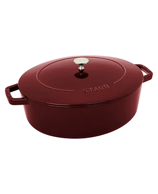 Staub Cast Iron 6.25qt Wide Oval Dutch Oven