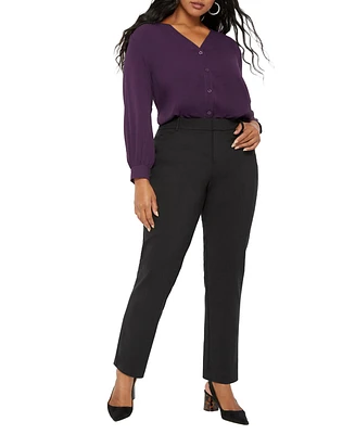 Eloquii Plus Kady Fit Double-Weave Pant