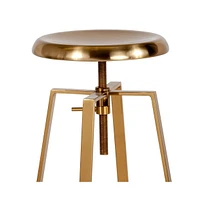 Serling Series Industrial Style Bar Stool With Height Adjustable Swivel Seat