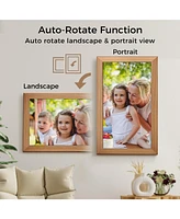 21in Cloud Frame Digital Photo Frame - Easy Photo Share App- 20GB Cloud Storage, Auto-Rotate.