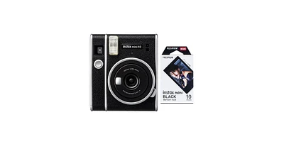 Fujifilm Instax Mini 40 Instant Film Camera and Black Framed Film (10 Exposures)