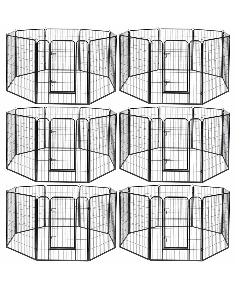 Yescom Pieces 31"x39" Pet Playpen Extra Large Dog Exercise Fence Panel Crate Yard