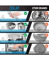 Silicone Pot Strainer - Adjustable Snap On Strainer For Most Pots & Pans