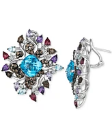 Le Vian Multi-Gemstone Cluster Statement Earrings (15