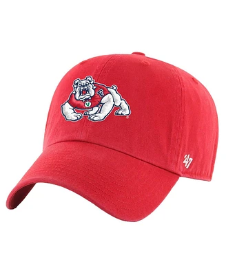 47 Men's Red Fresno State Bulldogs Clean Up Adjustable Hat