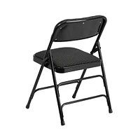 Emma+Oliver 2 Pack Home & Office Party Events Fabric Padded Metal Folding Chair