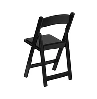 Set Of 4 800 Lb Weight Capacity Indoor/Outdoor Resin Folding Chairs