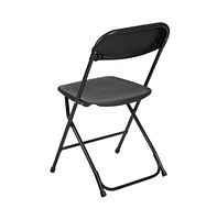 Set Of 10 Stackable Folding Plastic Chairs