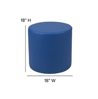 18"H Soft Seating Flexible Circle Backless Chair / Ottoman For Classrooms And Common Spaces