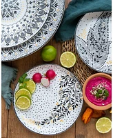 Portmeirion Sara Miller Artisanne Noir Salad Plates, Set of 4
