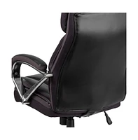 Emma+Oliver 500 Lb. Big & Tall Leathersoft Executive Ergonomic Office Chair With Wide Seat