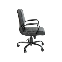 Milano Contemporary Mid-Back Home Office Chair With Padded Arms