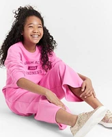 Epic Threads Girls Kindness Printed French Terry Sweatshirt Cropped Wide Leg French Terry Pants Created For Macys