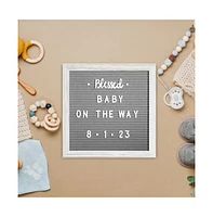 Bellamy 10" x Wood Letter Board Set With Felt Facing