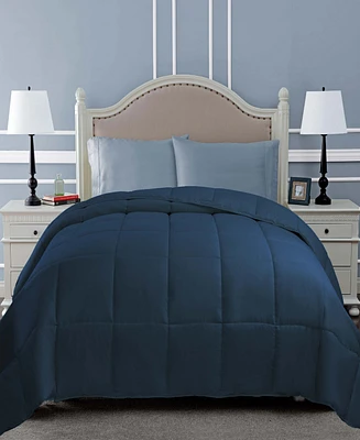 Superior All Season Down Alternative Reversible Comforter, Full/Queen