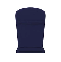 Merrick Lane Riviera Set Of 2 Indoor/Outdoor High Back Adirondack Chair Cushions With Elastic Strap And Water Resistant Covers