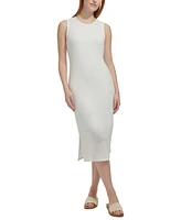 Andrew Marc Sport Women's Sleeveless Side-Slit Midi Dress