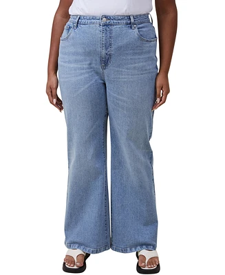 Cotton On Women's Curvy Stretch Wide Jean