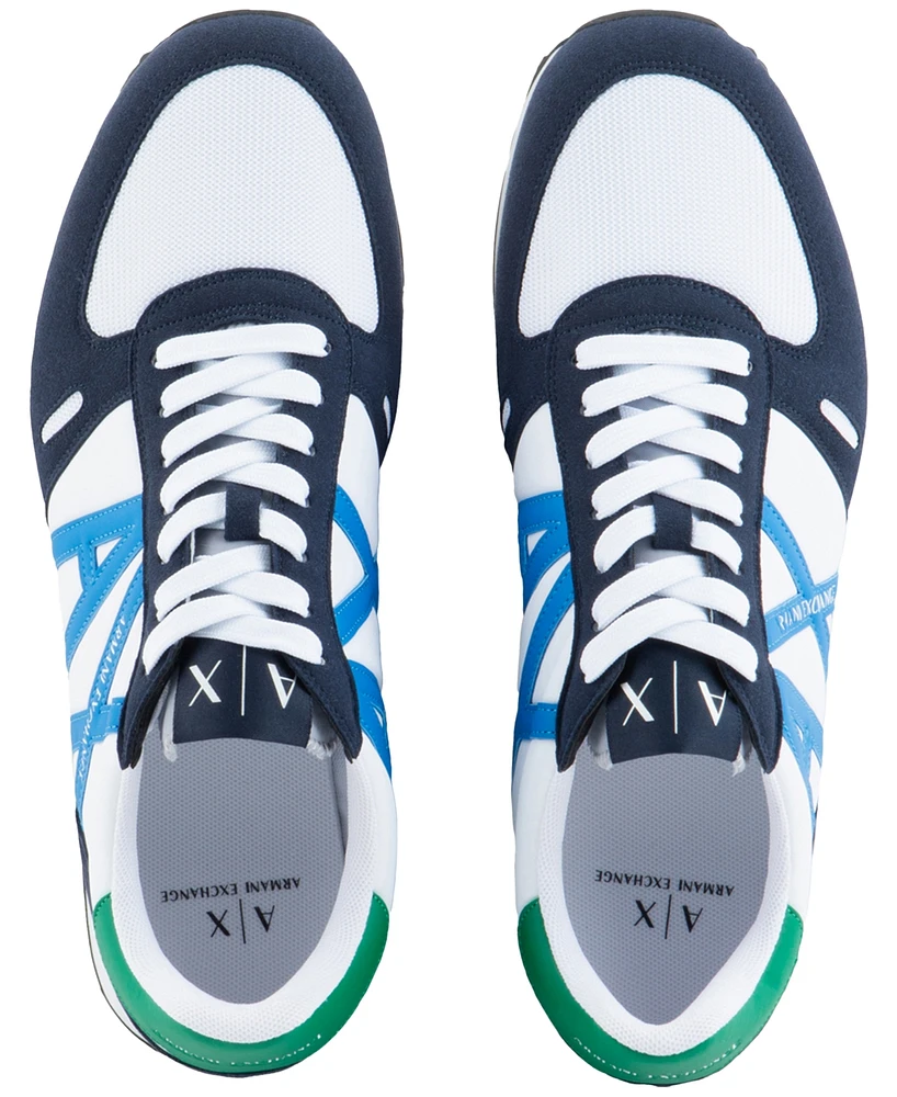 A|X Armani Exchange Men's Rio Classic Logo Lace-Up Sneakers