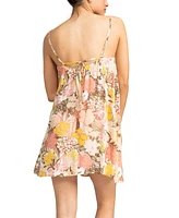 Roxy Juniors' Spring Adventure Floral-Print Cover-Up Dress