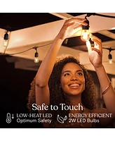 Brightech Ambience Pro 48 ft. Indoor/Outdoor Led Weatherproof 2-Watt String Lights with Warm White Hue