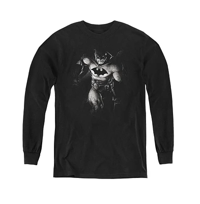 Batman Boys Youth Materialized Long Sleeve Sweatshirts