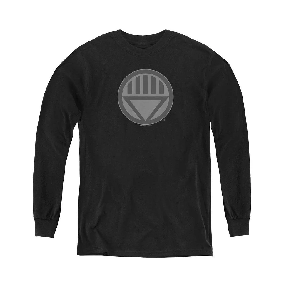 Green Lantern Boys Youth Symbol Long Sleeve Sweatshirts