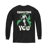 Justice League Boys of America Youth Ghosting Long Sleeve Sweatshirts