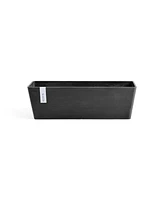 Ecopots Modern Recycled Bruges Plastic Rectangular Flower Pot Planter