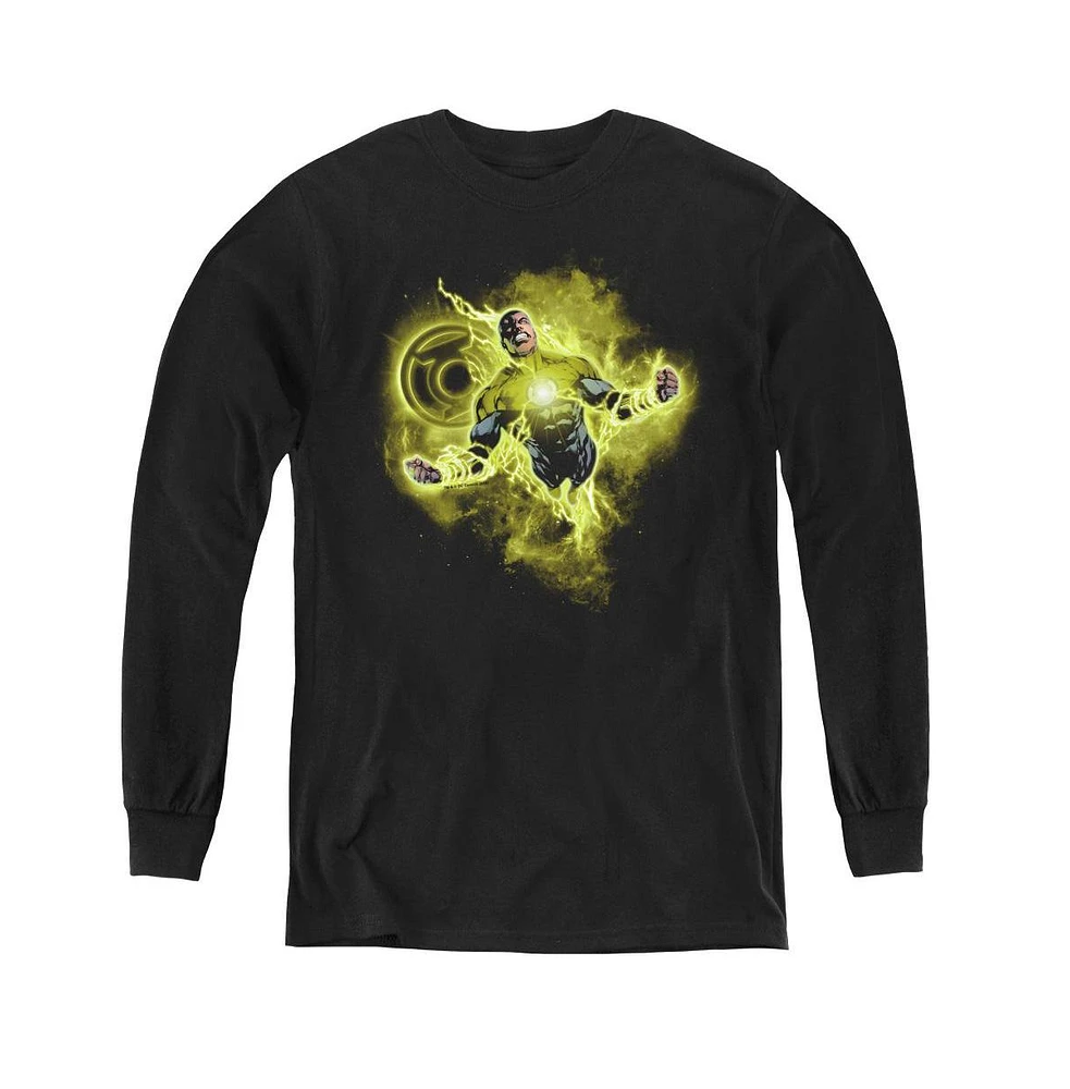 Green Lantern Boys Youth Nebula Long Sleeve Sweatshirts