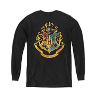 Harry Potter Boys Youth Hogwarts Crest Long Sleeve Sweatshirts