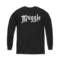 Harry Potter Boys Youth Muggle Long Sleeve Sweatshirts