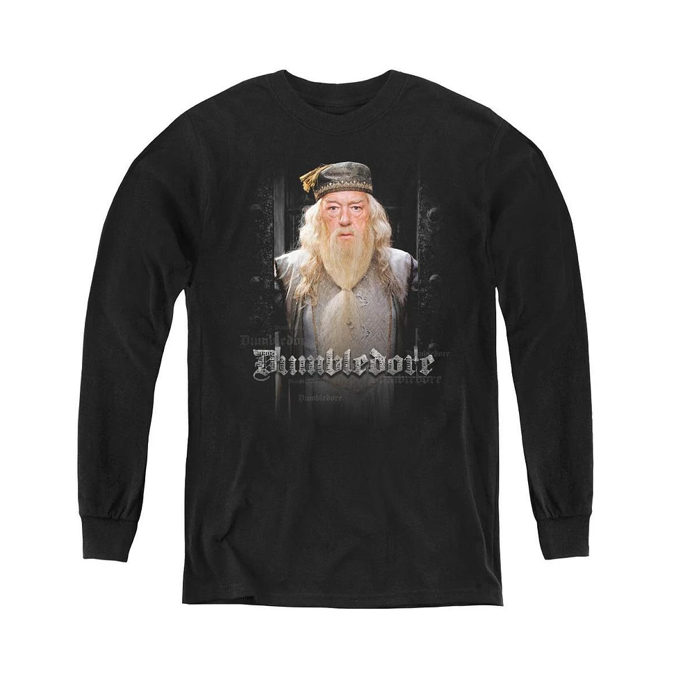 Harry Potter Boys Youth Dumble Doors Long Sleeve Sweatshirts