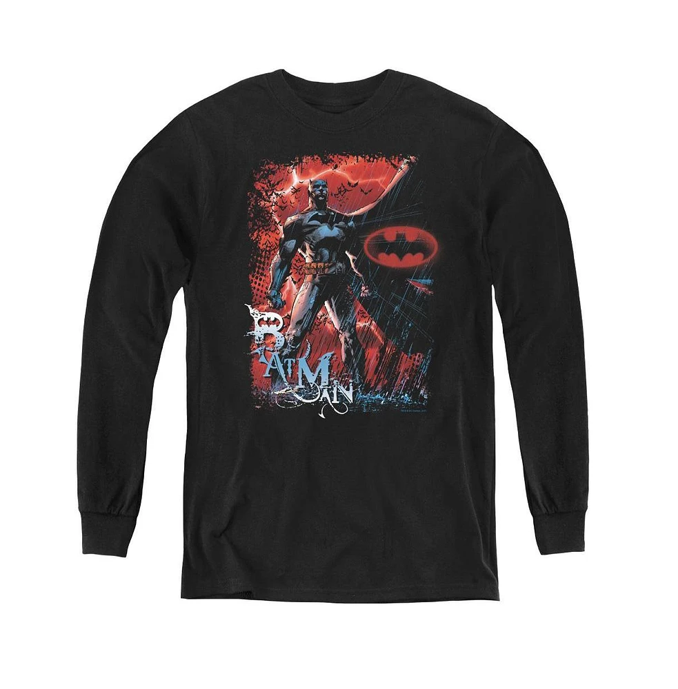 Batman Boys Youth Gotham Reign Long Sleeve Sweatshirts