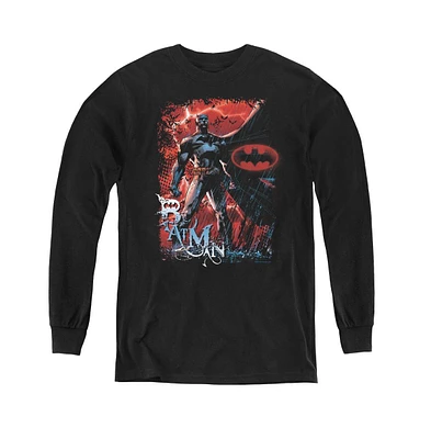 Batman Boys Youth Gotham Reign Long Sleeve Sweatshirts