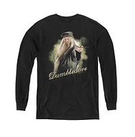 Harry Potter Boys Youth Dumbledore Wand Long Sleeve Sweatshirts